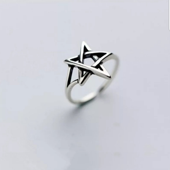 New five pointed star 925 sterling silver ring 💍 - Picture 4 of 4